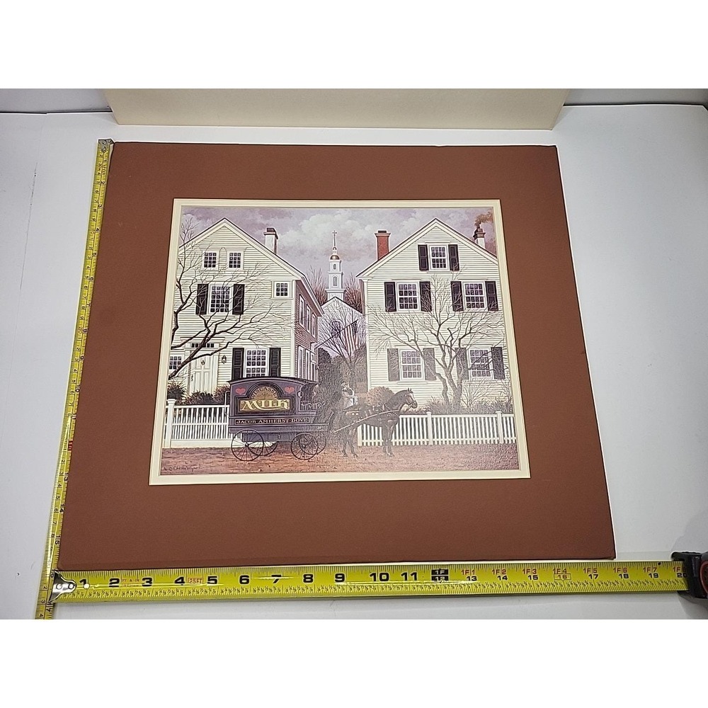 Farewell Kiss to Mrs. Jacob Amherst Charles Wysocki Milkman Americana Unframed - Picture 14 of 15